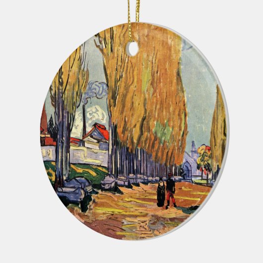 Les Alyscamps (begraafplaats) van Vincent van Gogh Keramisch Ornament (Links)