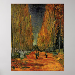 Les Alyscamps (begraafplaats) van Vincent van Gogh Poster