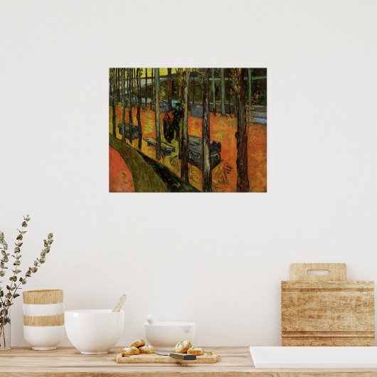 Les Alyscamps (begraafplaats) van Vincent van Gogh Poster (Keuken)