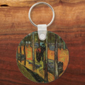 Les Alyscamps (begraafplaats) van Vincent van Gogh Sleutelhanger (Voorkant)
