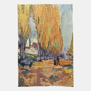 Les Alyscamps (begraafplaats) van Vincent van Gogh Theedoek