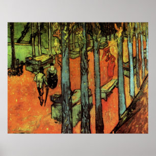 Les Alyscamps, Herfstbladeren door Vincent van Gog Poster