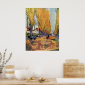 Les Alyscamps van Van Gogh. Autumn landschap Poster (Keuken)
