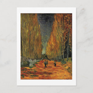 Les Alyscamps van Vincent van Gogh. Herfst, herfst Briefkaart