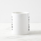 Les amateurs de café typographie Mug (Centre)