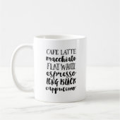 Les amateurs de café typographie Mug (Gauche)