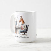 Les amateurs de cheval aiment la tasse d'affaires. (Devant gauche)