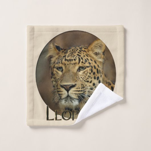 Les amateurs de léopard (Gant de toilette)