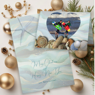 Les amateurs de plage Cartes de Noël Modèle photo