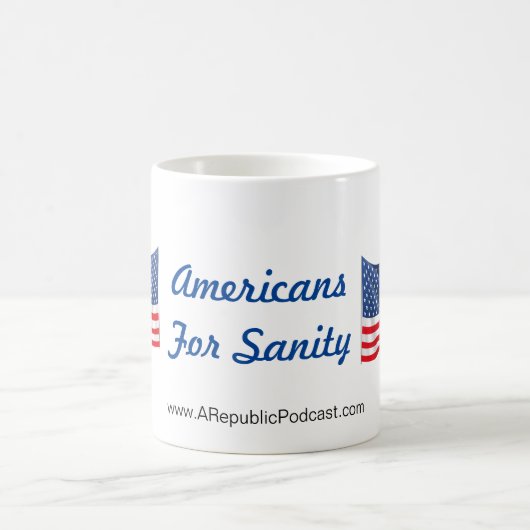 Les Américains pour Sanity Mug (Centre)
