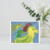 Les amis explorent la carte postale (Debout devant)