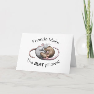 Les amis font les MEILLEURS coussins ! - carte de