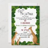 Les amis se rassemblent invitation (Devant)