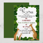 Les amis se rassemblent invitation (Devant / Derrière)