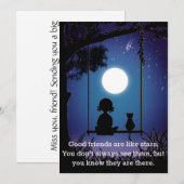 Les amis sont comme la carte Stars (Devant / Derrière)