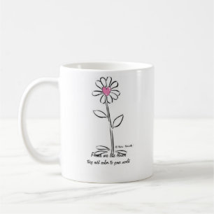 Les amis sont comme la tasse de fleurs