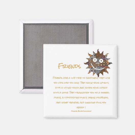 Les amis sont des aimants (Recto/Verso)