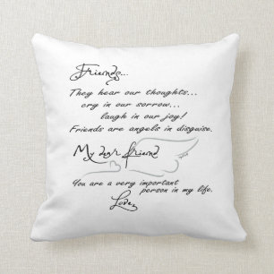 Les amis sont des anges déguisés... coussin