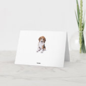 Les amis sont une carte de Chien Chien Beagle Béné (Dos)