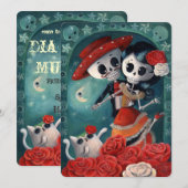 Les amoureux mexicains du Jour des invitations mor (Devant / Derrière)