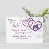 Les amoureux sauvent le faire-part de date (Debout devant)