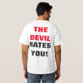 Les amours de Jésus/diable déteste le T-shirt (Dos entier)