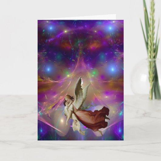 Les anges attendent la carte de voeux (Devant)