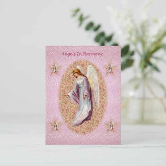 Les anges dans la carte postale Harmony (Debout devant)