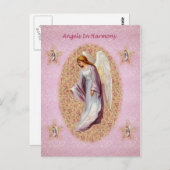 Les anges dans la carte postale Harmony (Devant / Derrière)