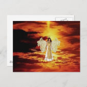 Les anges dans la carte postale Sky (Devant / Derrière)