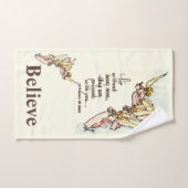 Les anges gracieux apportent le confort en disant (Serviette à main)