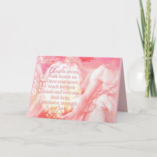 Les anges marchent toujours à côté de nous carte d (Devant)