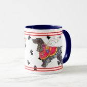 Les anges noir et tasse anglaise bronzage de (Devant droit)