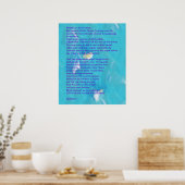 Les anges traversent le ciel Poème Poem Poster (Cuisine)