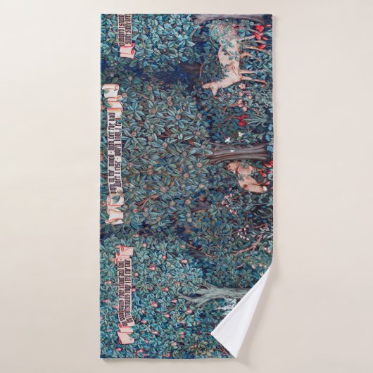 Les animaux dans la forêt, William Morris (Serviette de bain)