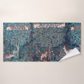 Les animaux dans la forêt, William Morris (Serviette de bain)