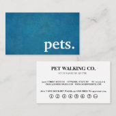 Les animaux de compagnie en damier modernes. carte (Devant / Derrière)