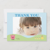 Les animaux de ferme Barnyard Merci Cartes photos (Dos)