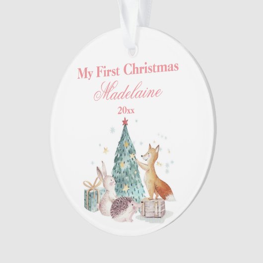 Les animaux de la forêt de Noël de la première gén (devant)