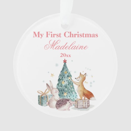 Les animaux de la forêt de Noël de la première gén (devant)