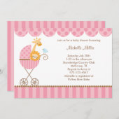 Les animaux de la jungle dans les invitations de p (Devant / Derrière)