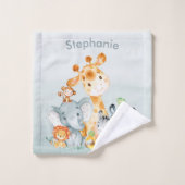 Les animaux de la jungle de Cute Safari (Gant de toilette)