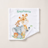 Les animaux de la jungle de Cute Safari (Gant de toilette)