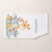 Les animaux de la jungle de Cute Safari (Serviette à main)