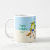 Les animaux marins sur la Mug de plage sur mesure (Gauche)