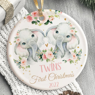 Les animaux Safari du premier ornement de Noël de 