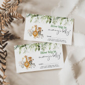 Les animaux Safari la taille de la carte du ventre