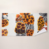 Les animaux sauvages mélangent motif sans soudure. (Serviette de bain)