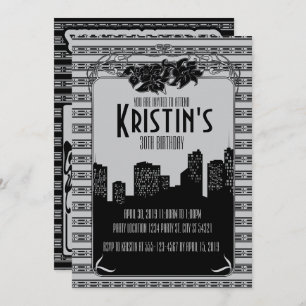 les années 1920, invitations de partie de Gatsby