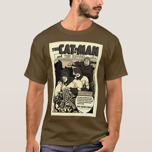 Les années 1940 The Cat-Man et The Kitten T-Shirt (Devant)